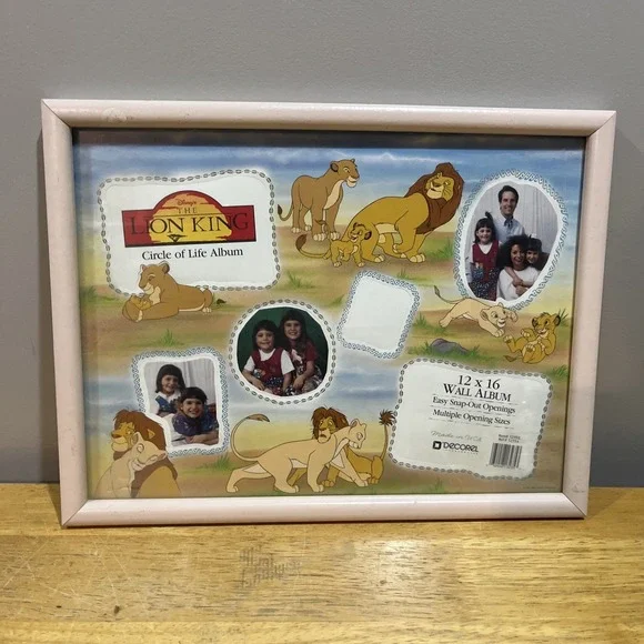 Vintage‎ Disney The Lion King Circle Of Life Wall Picture Frame Collage Decorel