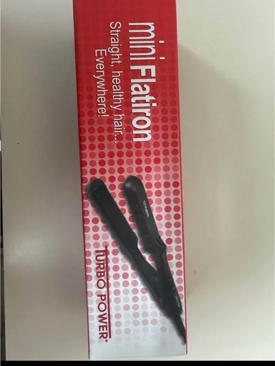 Mini Flat Iron Turbo Power Black Mini Flat Iron