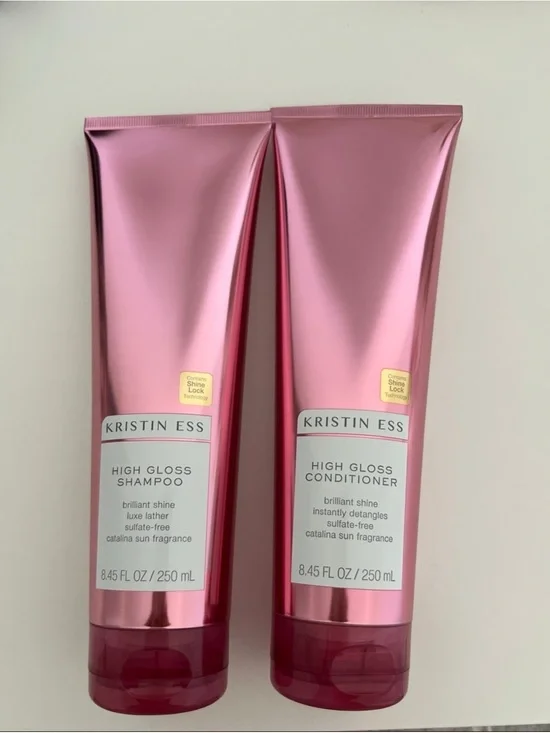 Kristin Ess High Gloss shampoo and conditioner