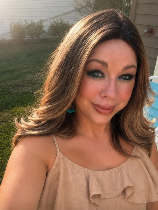 Avalon Brown Sugar Layered Long Wig in Light Brown with Honey Highlights
