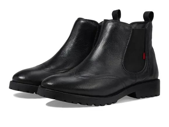 MARC JOSEPH NEW YORK STATE STREET BOOTS FOR WOMEN - BLACK NAPA SOFT 5 M