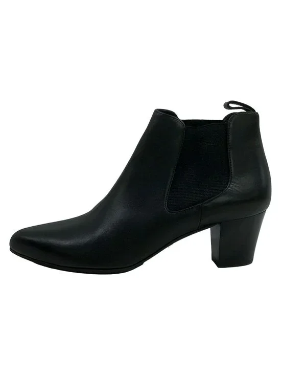 Gucci Short Boots 36 Black Side Gore Leather