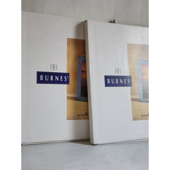 Set of 2 Burnes of Boston 8x10 Silver Metal Picture Frames Brushed Finish NEW