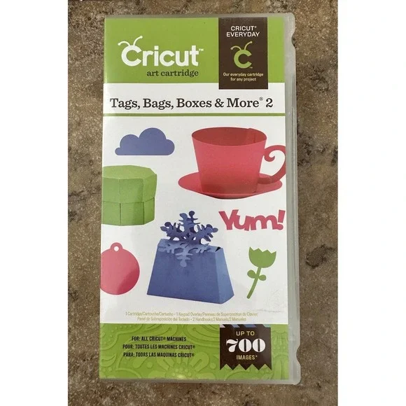 Cricut  Tags, Bags, Boxes & More 2 - Cartridge, Instructions, Missing Overlap