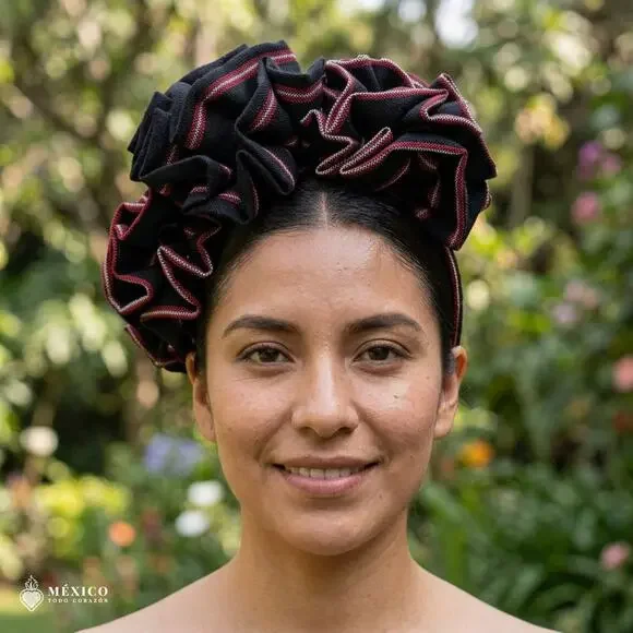 Traditional Mexican Cambaya Headband – Handmade Artisan Diadema