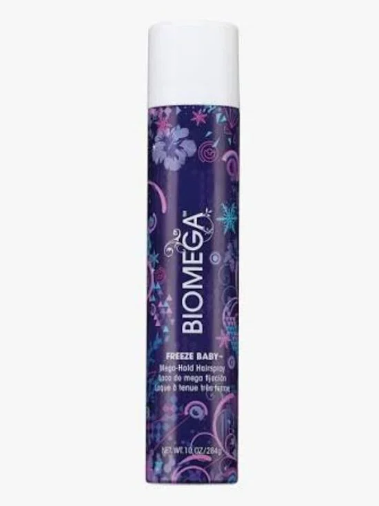 Aquage Biomega Freeze Baby Mega-Hold Hairspray 55% Bonus Size 12.5 Oz