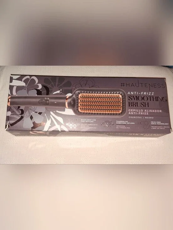 Hauten ness Anti‑Frizz Smoothing Brush - Charcoal