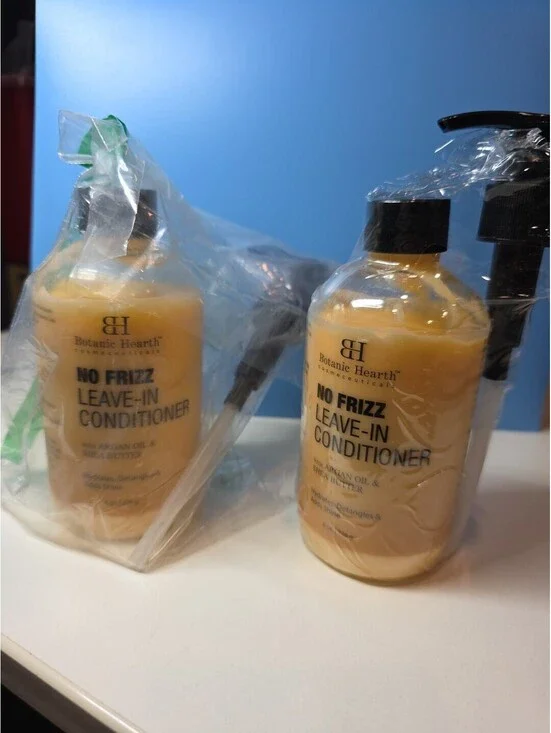 Botanic Hearth No Frizz Leave-In Conditioner Argan Oil Shea Butter 8 oz