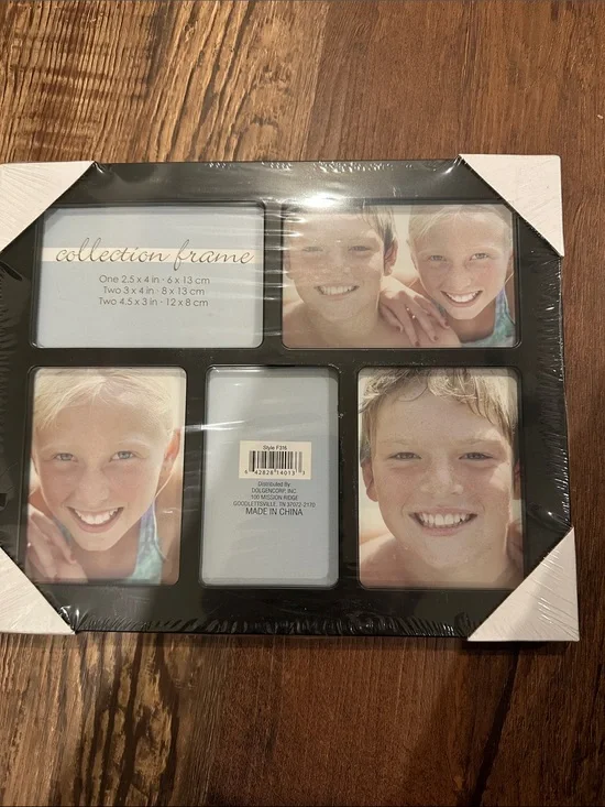 Collection Picture Frame; 2.5x4 inch; 2- 3x4 inch; 2- 4.5x3 inch