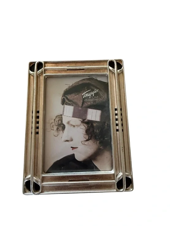 Vintage Terragrafics 5x7 Heavy Metal Picture Frame