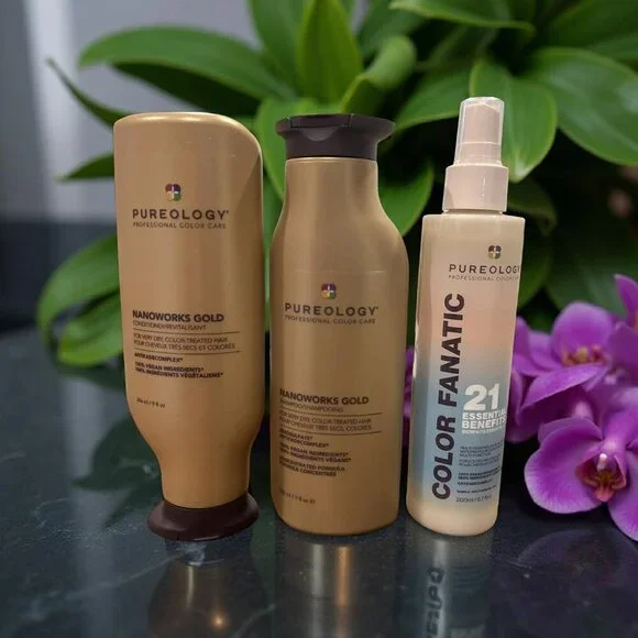 Pureology Nanoworks Gold Shampoo Conditioner 21 Essential Benefit Kit