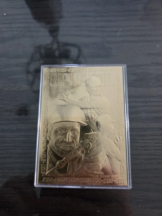 Cal Ripken Jr. Gold Commemorative Card
