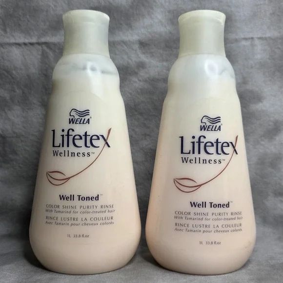 (X2) WELLA‎ Lifetex Wellness Well Toned Color Shine Purity Rinse 33.8 oz