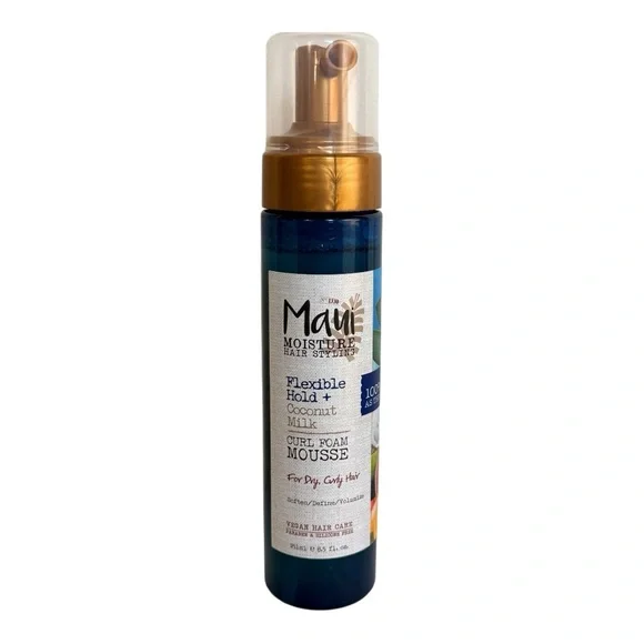 Maui Moisture Flexible Hold Coconut Milk Curl Foam Mousse 8.5 fl oz New