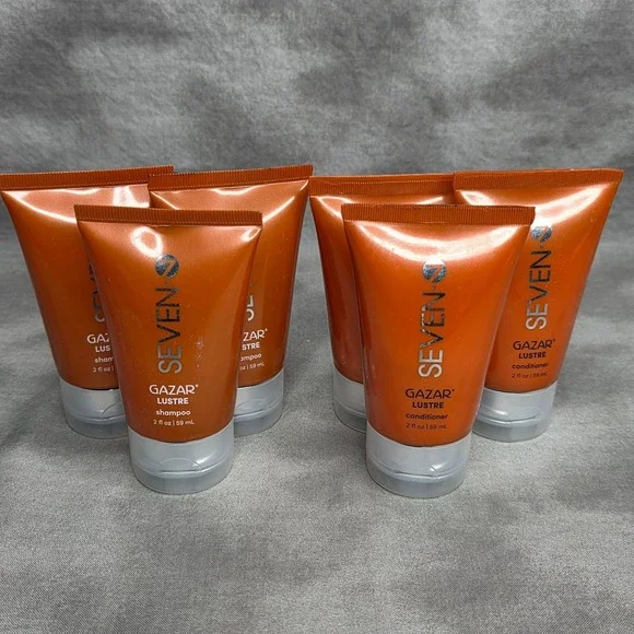 Seven Gazar Lustre Shampoo (X3) & Conditioner (X3) SET 2 fl oz ea Travel Size