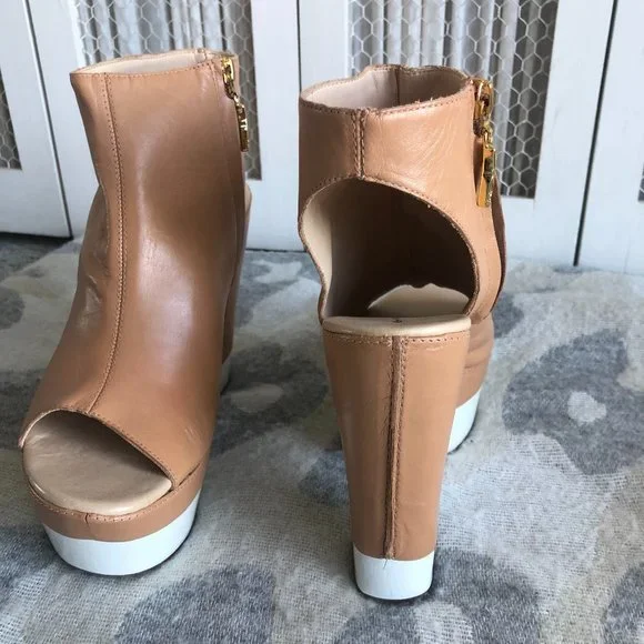 DVF Peep Toe Booties