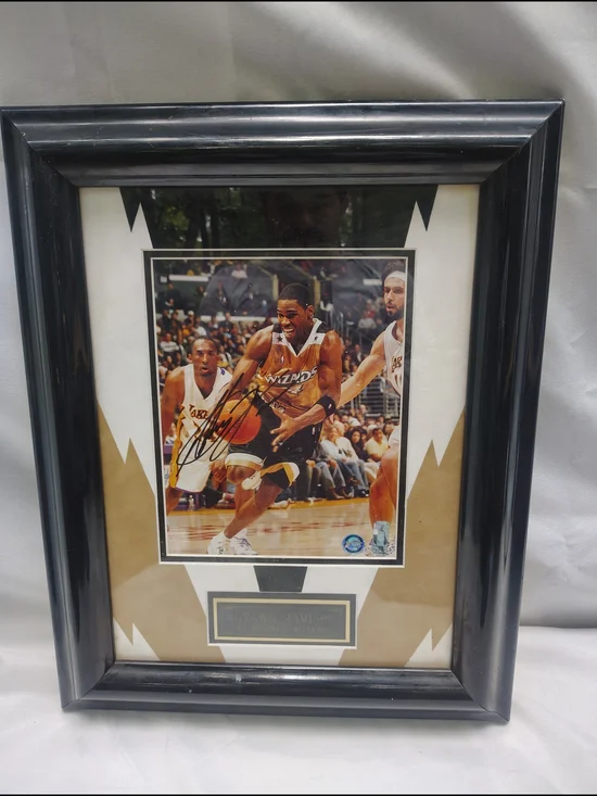 ANTAWN JAMISON WASHINGTON WIZARDS Black Framed Sports Photo Wall Accent