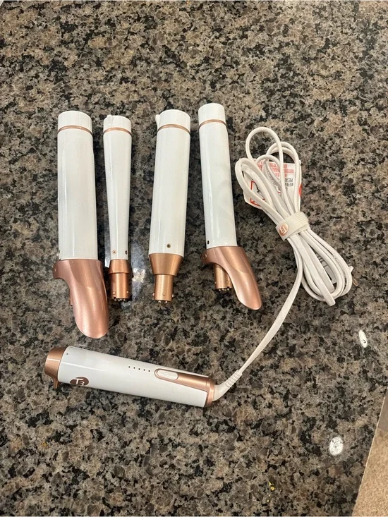 T3 Convertible Styling Wand Set in White and Rose Gold