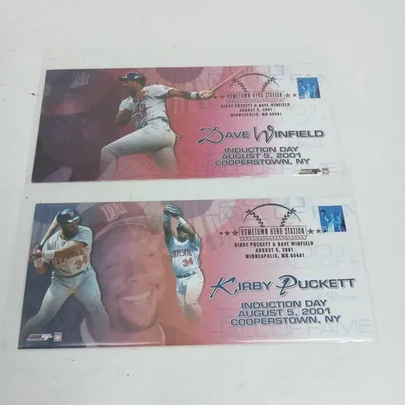 Kirby Puckett & Dave Winfield HOF US Post Office Official Envelope