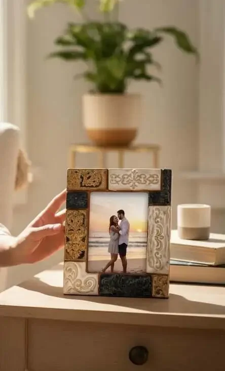 Vintage BOHO Decorative Mosaic‎ Tile Style Picture Frame