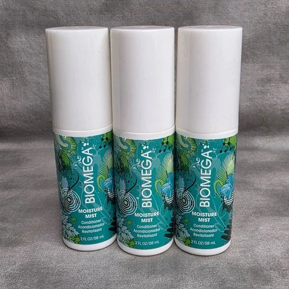 (X3) AQUAGE Biomega Moisture Mist Leave-In Conditioner 2 fl oz Travel Size