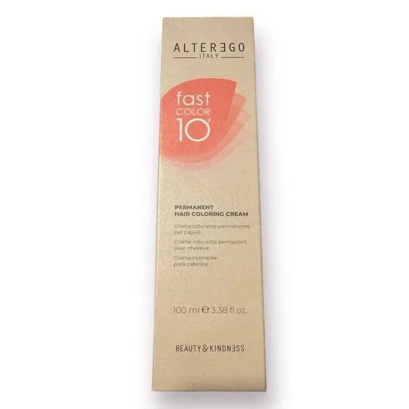 Alterego Fast Color 10 Permanent Hair Coloring Cream 3.38oz Blonde‎ Golden Brown
