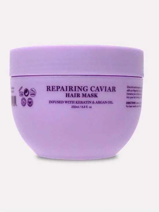 Repairing Caviar Hair Mask with Keratin & Argan Oil - Lavender