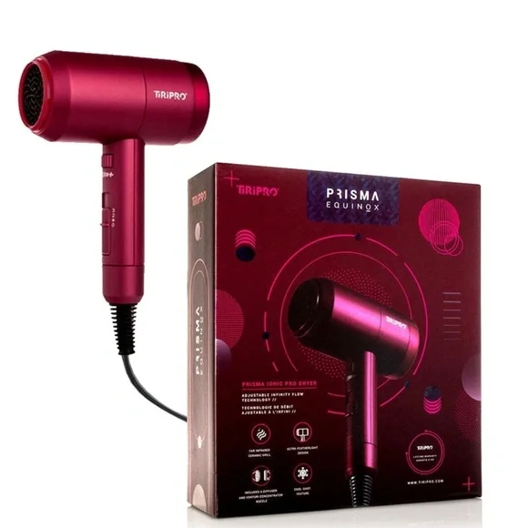 Tiri Pro Prisma Dryer with Adjustable Airflow Technology - Red