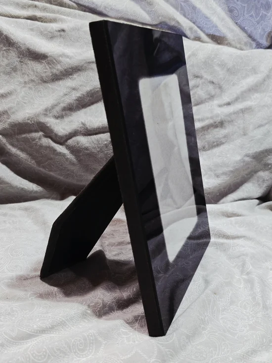 Umbra Cameo Black Glass Picture Frame | Tom Vincent Design Tabletop Decor