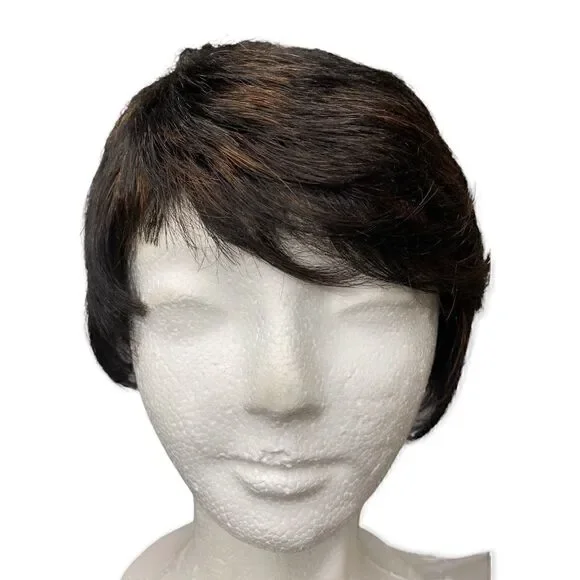 Vintage Vanessa wig by 5th avenue black pixie wig with red highlights Indonesia