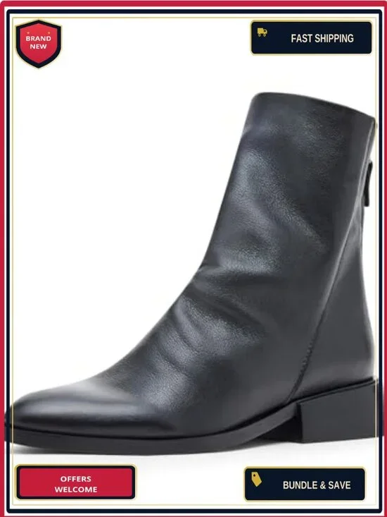 Steve Madden Nexie Leather Ankle Bootie Zip Closure