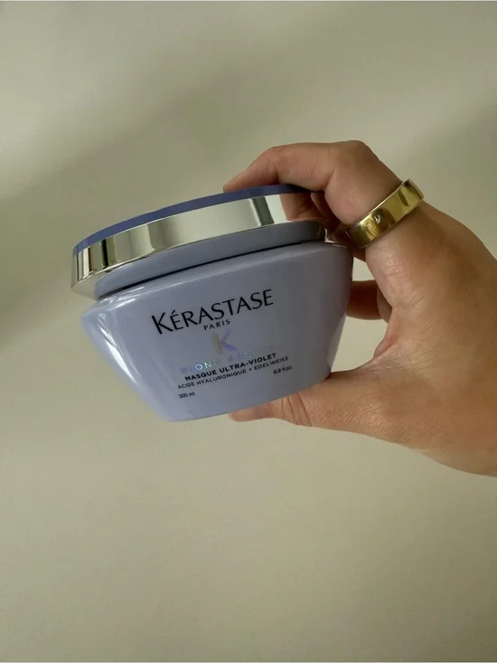 Kérastase Blond Absolu Anti-Brass Purple Hair Mask — used once