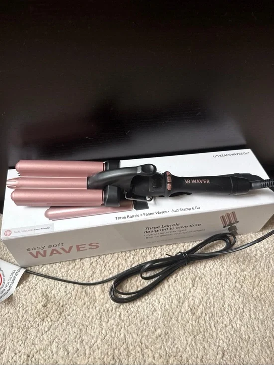 The Beachwaver Co. 3B Waver - Rose Gold & Black Triple Barrel