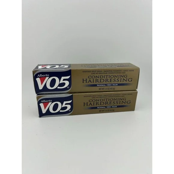 Alberto VO5 Conditioning Hairdressing - Normal/Dry Hair 1.5oz GOLD (‎ 2 Tubes )