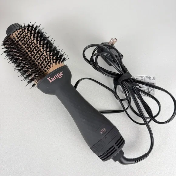 L'ange Hair Dryer Brush Le Volume Volumizingw 2-in-1 Rose Gold Titanium Black