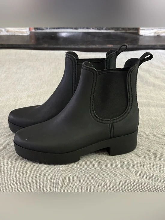 Jeffrey Campbell Black Chelsea Ankle Booties