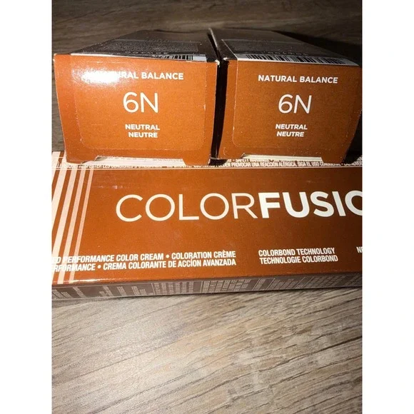 Redken Color Fusion Hair Color Cream 6N Natural Balance Neutral‎ 2 Tubes