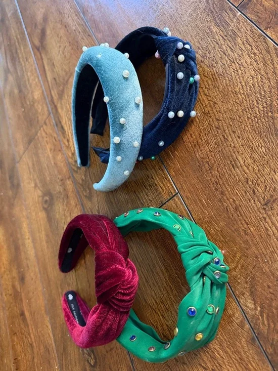 Velvet Knot Headbands set of 4