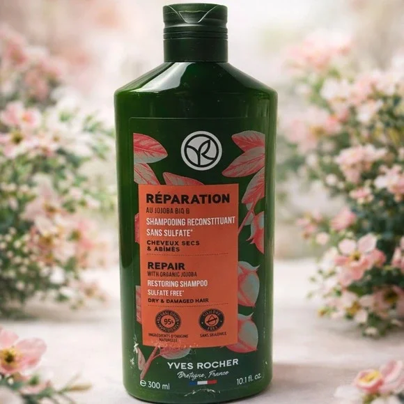 Yves Rocher Repair with Organic Jojoba Restoring Shampoo Dry & Damahed Hair #638