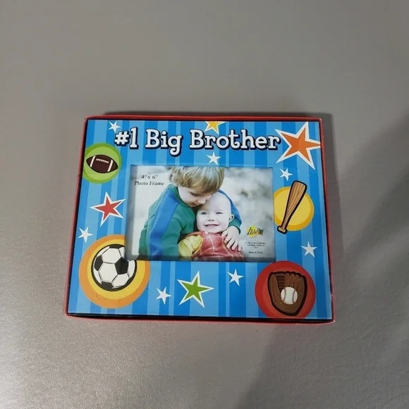 New #1 big brother 4X6 sports photo frame