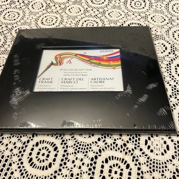 Journeys Black Craft Frame | Arts Crafts Kids Memories | NWT