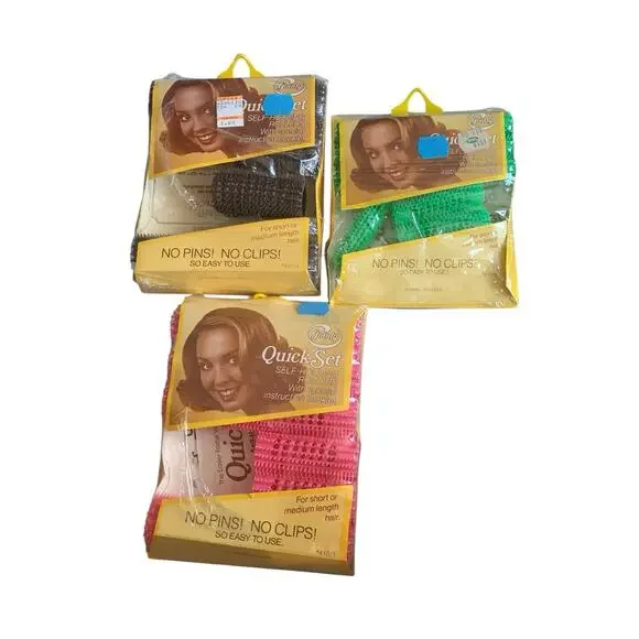 READ Vintage Goody Small Quick Set Self Holding Rollers Short Hair SMALL‎ LG JUM