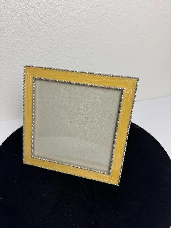 Yellow Pearlized Enamel Photo Frame Trim 6