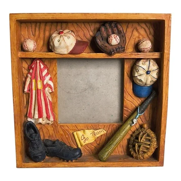 Rivers Edge Go Team Player Baseball Picture Frame-3D (2.6