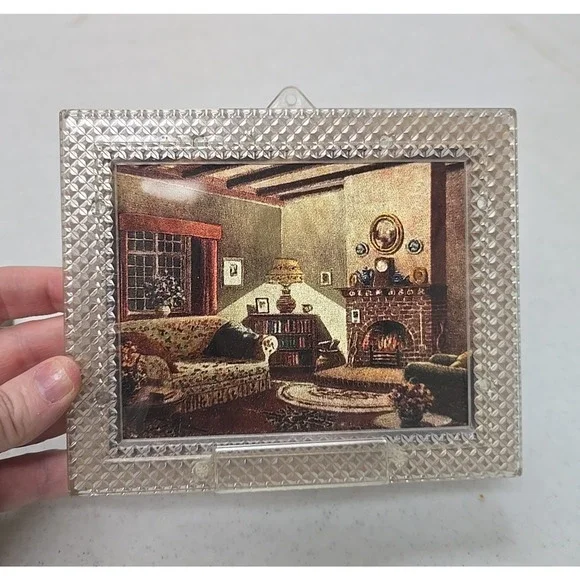 Vintage Advertising‎ Promotional Made in USA Landscape Photo Picture Frame Decor