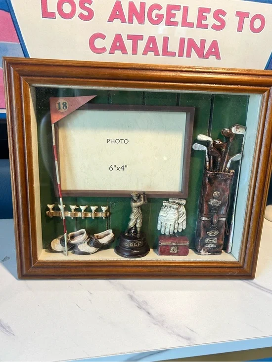 Classic Golf Shadow Box Picture Frame