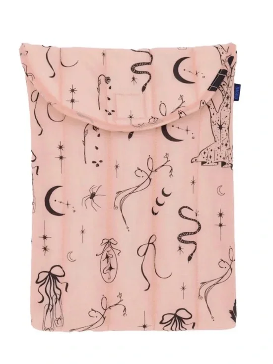 BAGGU Pink Celestial Print Padded Tablet Sleeve