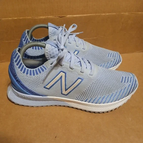 New Balance FuelCell Echo Women 8.5 Blue White Running Shoes Sneakers Walking