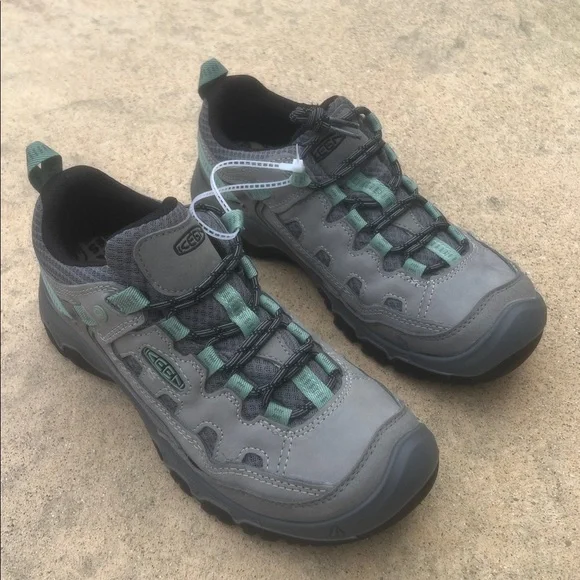 KEEN Targhee IV Waterproof Granite Green Hiking Shoes Women's Size 9 NWOB
