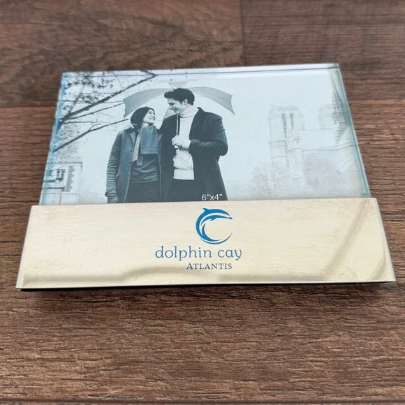 Dolphin Cay Atlantis Resort 6x4 Glass Photo Frame‎ Souvenir Bahamas